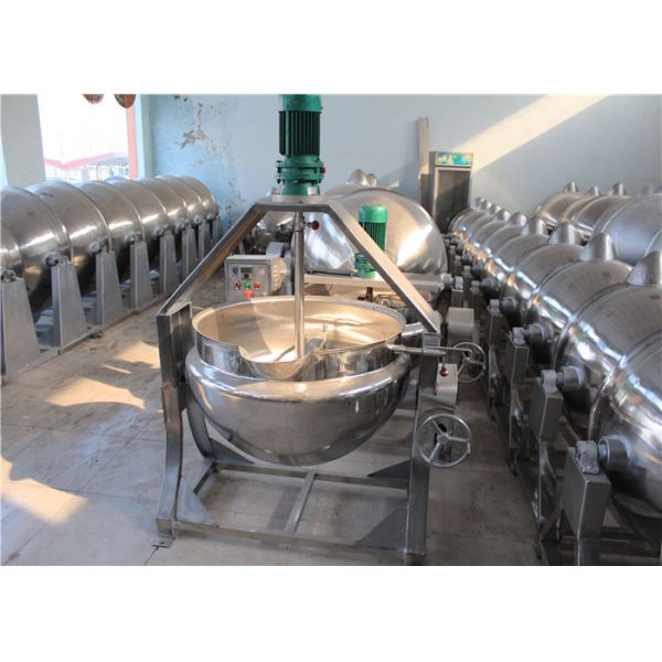 Kaiquan Stainless Steel Jacketed Kettle Sauce Meat Jacketed Cooking Kettle For Ketchup