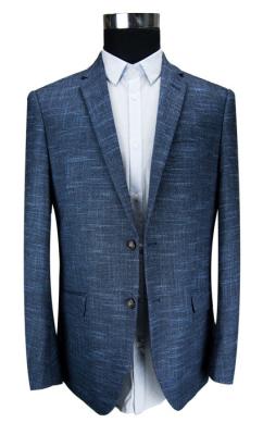 Fashion Navy Mel Mens Black Blazer Jacket Worsted Fabrics Breathable Business