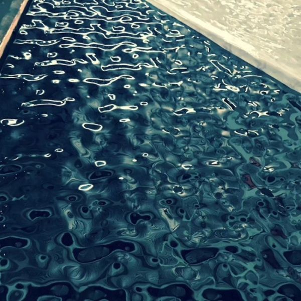 Luxe Metallic Shine Water Ripple Steel Sheet For Hotel Lobby / High End Villa Decor