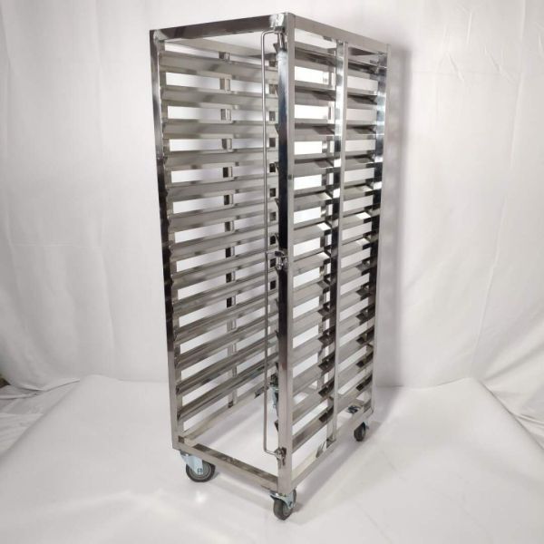 40*60 Bakery Tray Rack Trolley Rectangle Bakery Racking Trolley With Trays