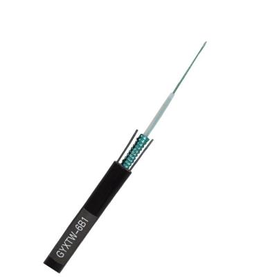 HDPE GYXTW Central Tube Aerial Cable 6core SM Steel Wire