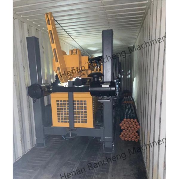 Hydraulic Rubber Crawler Borehole Water Well Drilling Rig Machine for 260m