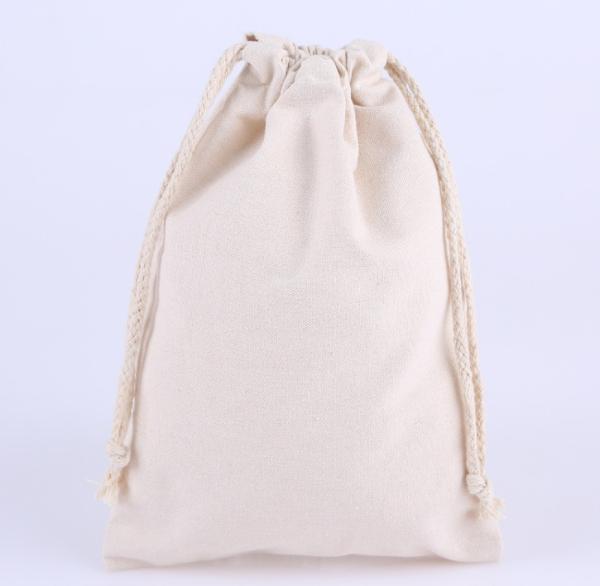 30 - 50 CM Personalised Cotton Drawstring Bags For Gift / Jewelry Packaging