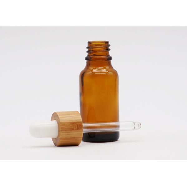 Бутылки капельницы эфирного масла зеленого цвета заботы кожи с алюминиевой капельницей