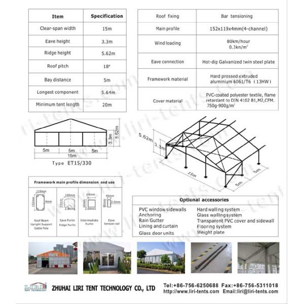 15*40m Winter Party Marquee For Festival Party