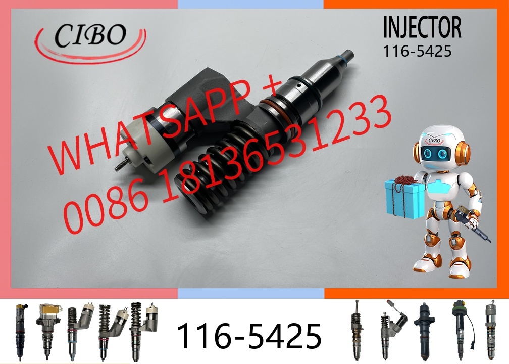 original 116-5425 Common Rail Diesel Fuel Injector Assembly for  C10 C12 E345B Excavator Engine 1165425 10R1258 161-1785 203-3464 Auto Parts Injector original new injector