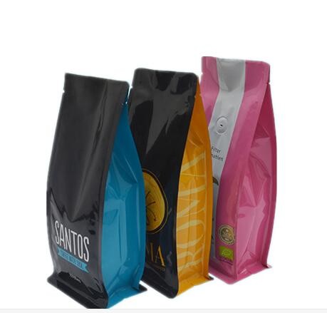 Custom Logo Design Square Bottom Laminated Plastic Dried Fruit Zipper Plastic Packaging Bags