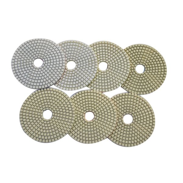 Flexible Wet Diamond Polishing Pads , 7 - Step Diamond Pads For Marble