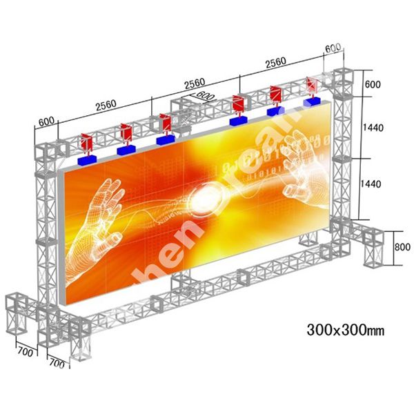 PH 10 Outdoor LED Video Screen Rental , 1R1G1B Outdoor Rental Advertising LED Screen