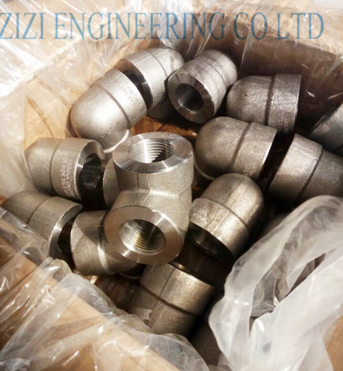 Galvanized 90 Degree Steel Pipe Elbow , NPT 3