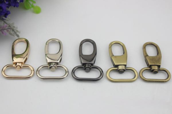 Supply bag accessories various kinds color zinc alloy 26 mm metal snap hooks with nickel free