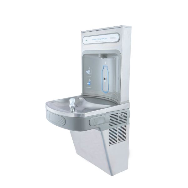 Brushed Stainless Steel 304 Drinking Water Fountain Wall Hung Mounted