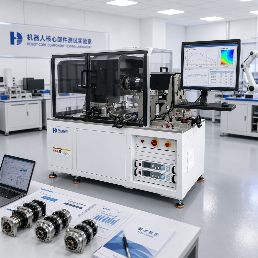 Robot Rotary Joint Module Test System Torque Speed Peculiarity Efficiency Backlash Stiffness Dynamic Response Testing Equipment