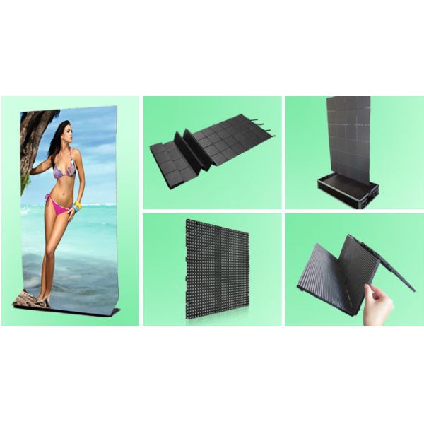 IP43/IP54 Outdoor Led Display Rentals / Foldable High Resolution Led Screen Hire