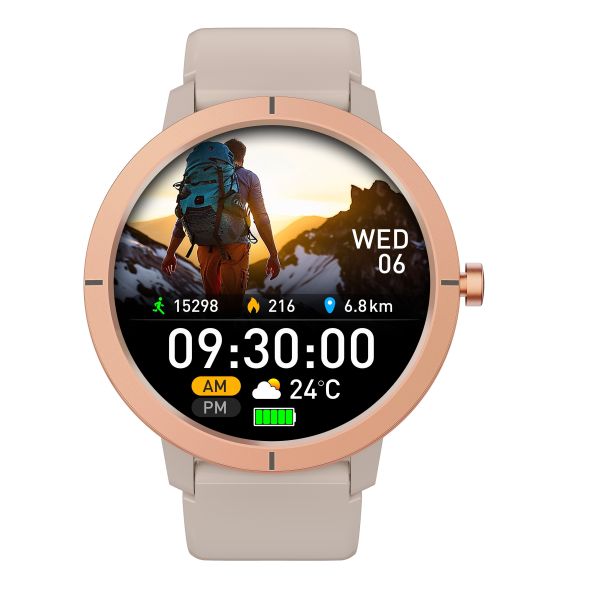 DM76 GPS Tracking Smart Watch AMOLED Screen Fishion Inteligent Sport Pedomiter Smart Watch