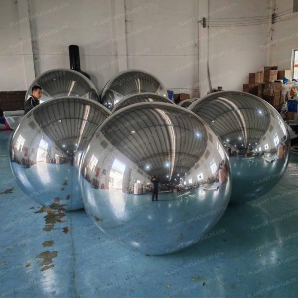 Double Layer PVC Inflatable Mirror Ball Reusable Big Bubble Balloon For Decoration