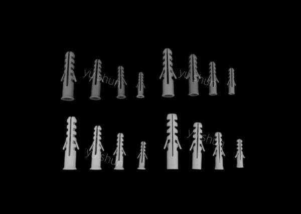 PP PE Plastic Wall Plug Screw Expand Nails Anchor M6x30mm