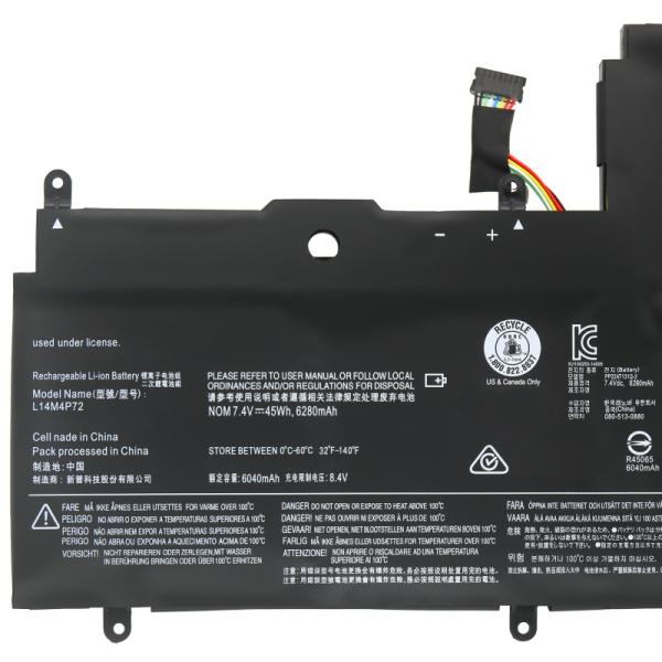 Factory OEM L14M4P72 Replacement Laptop Battery Pack in Stock for Lenovo Yoga 3 1470 and L14S4P72 Laptops