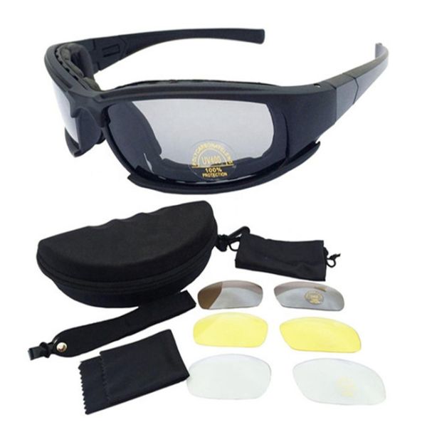 Sport Interchangeable Lenses Tactical Military Glasses UV400