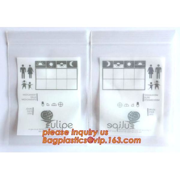 small pill pouch medical pill bags Zip lockk bags virgin pill zipper bags, medical use Zip lockk / zipper pharmacy bags, pac