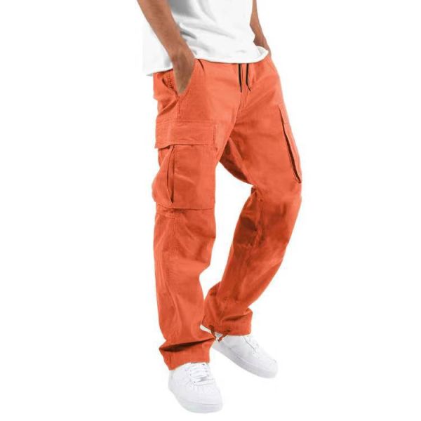 Others Wash Pure Cotton Men's Cargo Kurta Formal Pants for Tactical Hiking by XMAMLON