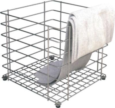 Cesta de lavanderia inoxidável do quadrado do hotel para a lavanderia e a toalha sujas