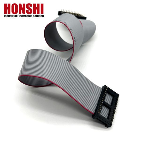 Conector masculino de IDC 6 8 10 12 14 16 18 26 40 Pin 2,54 mm Cajo de cinta plana con empalme