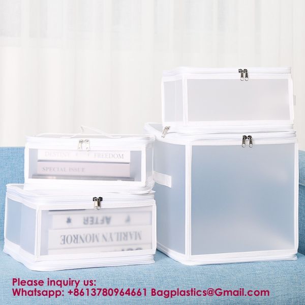 Heavy Duty Blanket Storage Bags Clothes Storage Foldable Closet Organizers Containers With Reinforced Handle For Clothing, Blanket, Comforters, Bed Sheets, Pillows And Toys