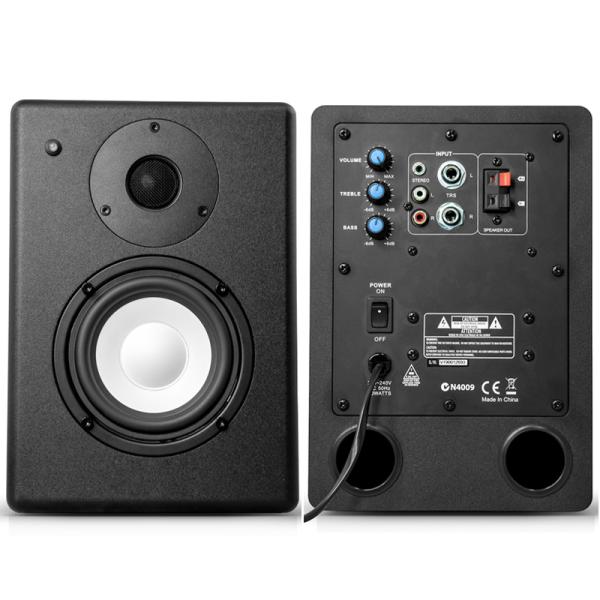 E808 Active Studio Monitor 80W Wooden Cabinet Speaker