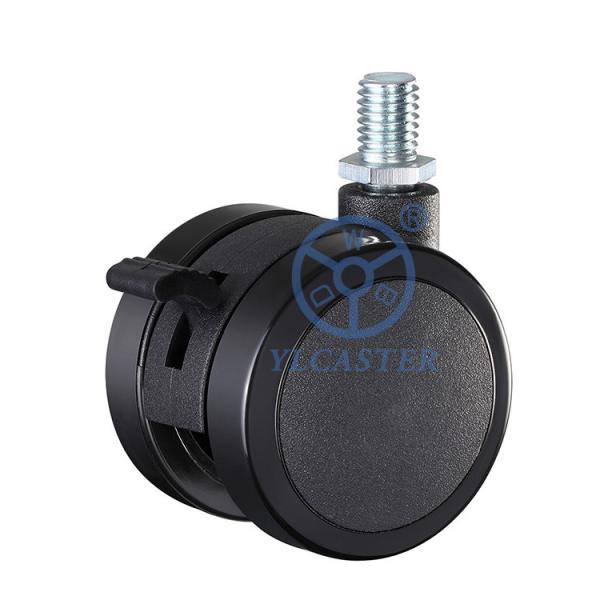 Rodízios da roda do gêmeo de M10x15mm rosqueados para provir rodízios Lockable da cadeira do escritório de 50mm com freio