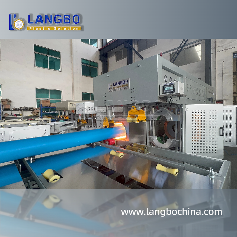 PVC Pipe Belling Machine Multi Size Pipe Processing Socket Forming System