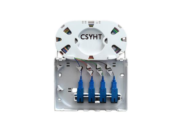 SGS Indoor Wall Mounted 4C ABS PP FTTH Fiber Access Box FTTX White black color