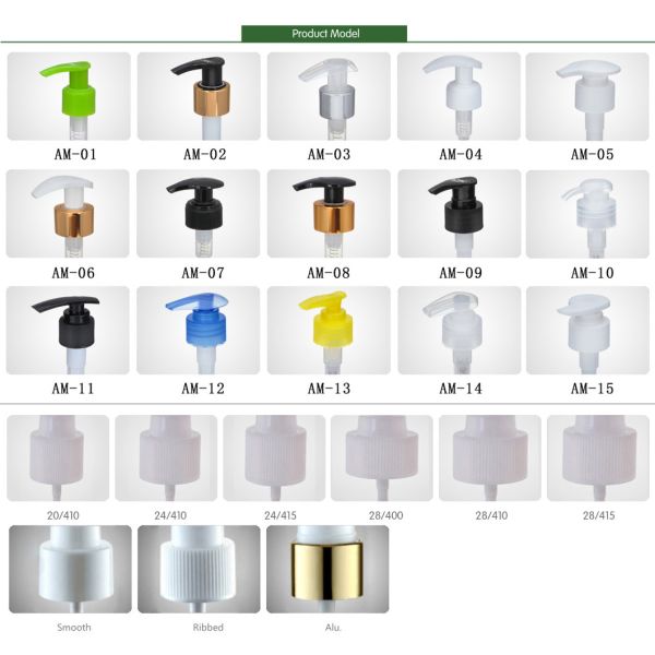 Silver White Luxury 24/410 24/415 28/410 Liquid Soap Plastic Aluminum Cream Lotion Pump For Bottles