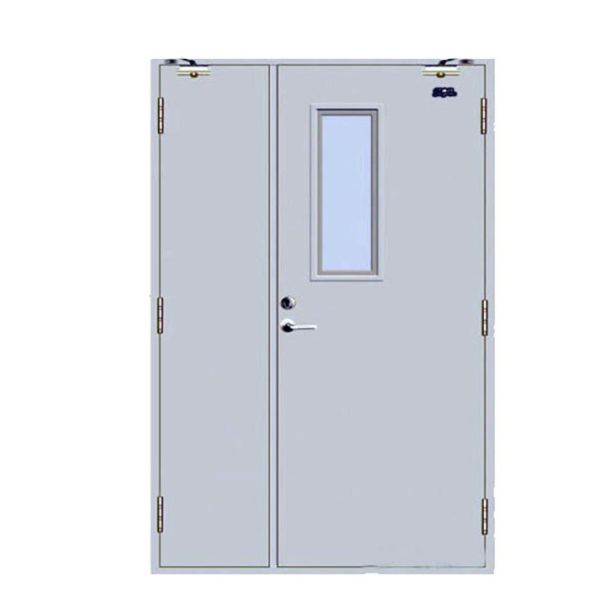 Entry Stainless Steel Fire Rated Door Door Leaf Thickness 50mm With Hinges