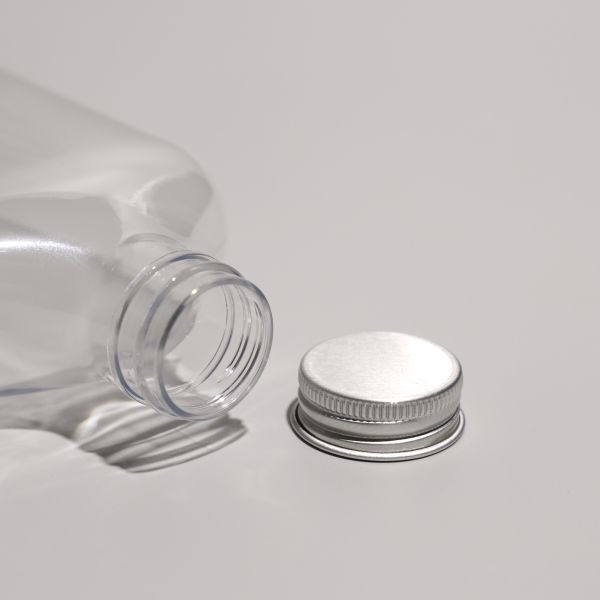 350ml Personalized Transparent Empty PET Bottle with Aluminum / Plastic Cap