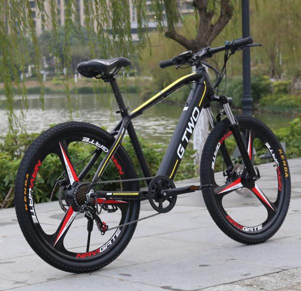 Magnesium Alloy Hidden Battery Electric Bicycle 48V 250W 350W 26 / 27.5 Inch Hub Motor