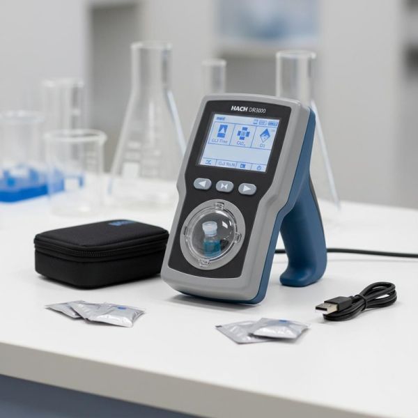 HACH DR300 Portable Colorimeter for Residual Chlorine, Total Chlorine, Chlorine Dioxide, Ammonia Nitrogen, and Ozone Detection