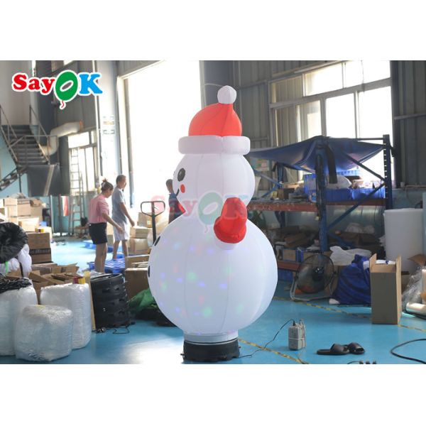 Oxford Cloth Inflatable Holiday Decorations Air Model Pvc Inflatable Rotating Christmas Snowman