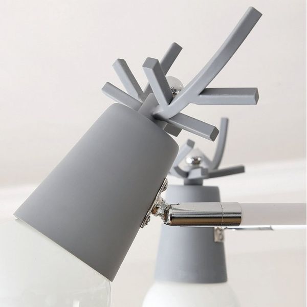 Modern wood chandelier horn deer Lampshade Kids room Girl room Chandelier(WH-MI-267)