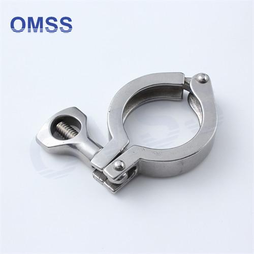 3A SS304 1.5 Sanitary Stainless Steel Pipe Fittings Heavy Duty Single Pin Clamp