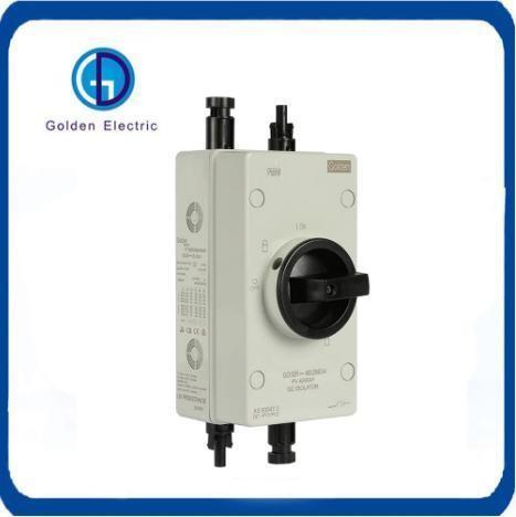 1000V DC Solar Panel Isolator Upside Input Wiring With 2 Pairs Mc4 Connectors
