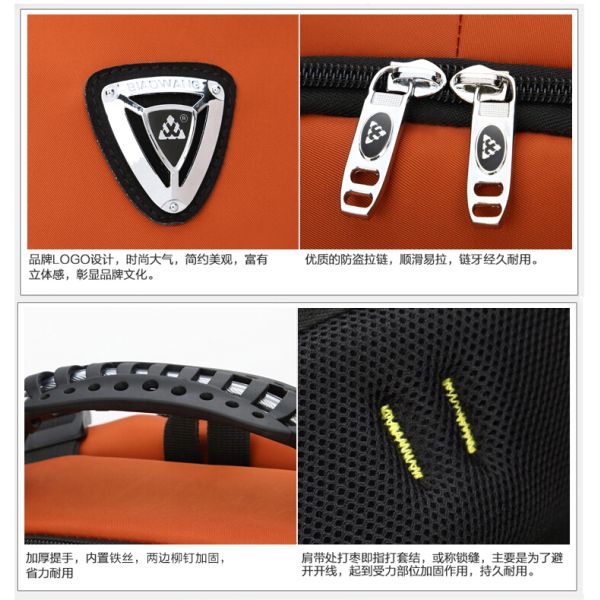 Biaowang 15.6inch men backpack travel weekend bag nylon laptop bag 1902#