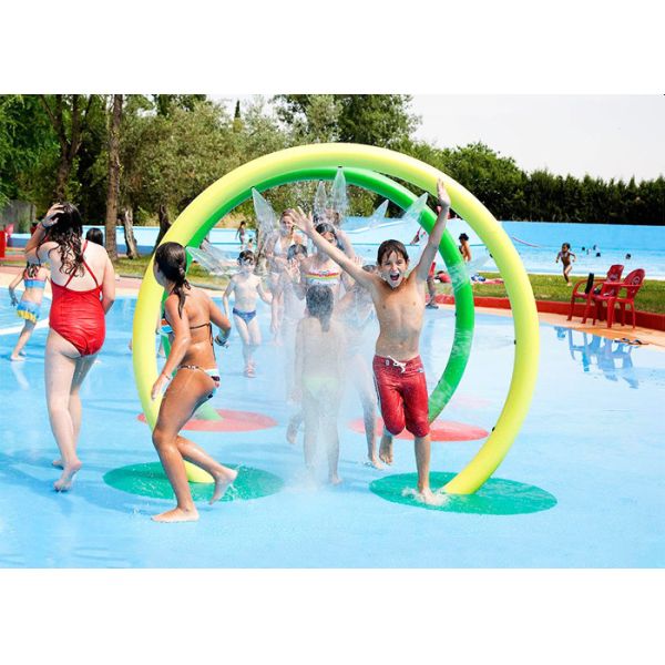 Steel Frame Kids Water Playground , Water Play Equipment Water Fountain