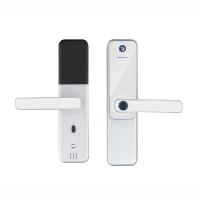 Serrures intelligentes Qleung S802MAX Empreinte digitale Wifi Application Tuya Déverrouillage à distance Carte Code Caméra Porte d'entrée numérique