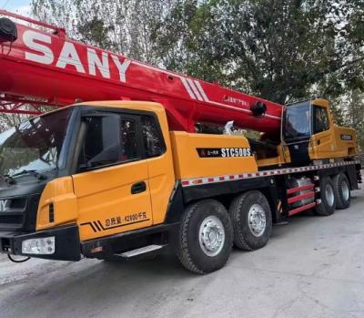 SANY STC50 Cranes móveis montados em caminhões usados de 50 toneladas de alta eficiência