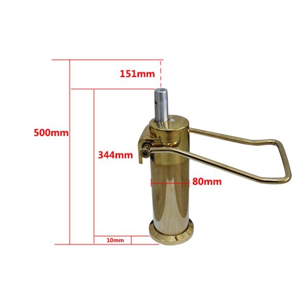 200 кг устойчивый к напряжению Золотой кресло для парикмахеров