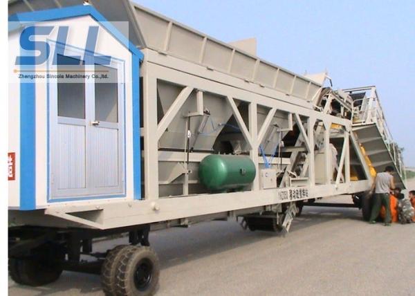 Professional Mobile Concrete Batching Plant Mobile Batch Plant Concrete With JS500 Mixer
