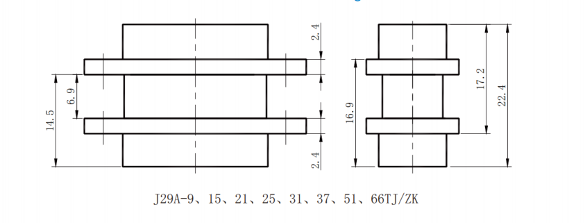 J29A-21TJP  Micro Rectangular Connector 21-Pin Plug Connector
