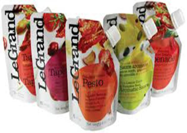 BPA Free Plastic Spout Pouch Packaging Food Grade Tomato Ketchup With Corner Spout