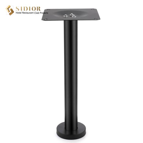 Restaurant Coffee Round Metal Pedestal Table Base Modern Powder Coated SGS